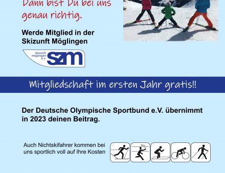 Werde Mitglied bei der Skizunft Möglingen