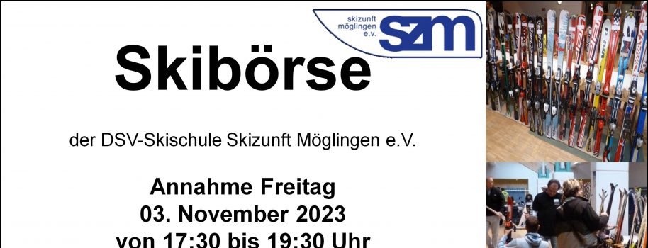 Skibörse am 3. und 4.11.2023 im Bürgerhaus Möglingen