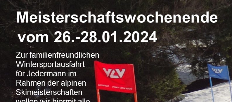 Meisterschaftswochenende 2024